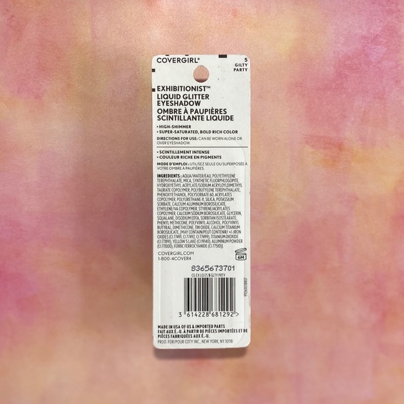 4/$15 COVERGIRL Exhibitionist Liquid Glitty Party - Picture 2 of 4
